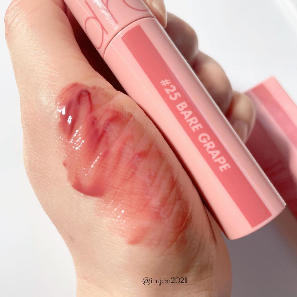 ジューシーラスティングティント/rom&nd/リップティントを使ったクチコミ（3枚目）