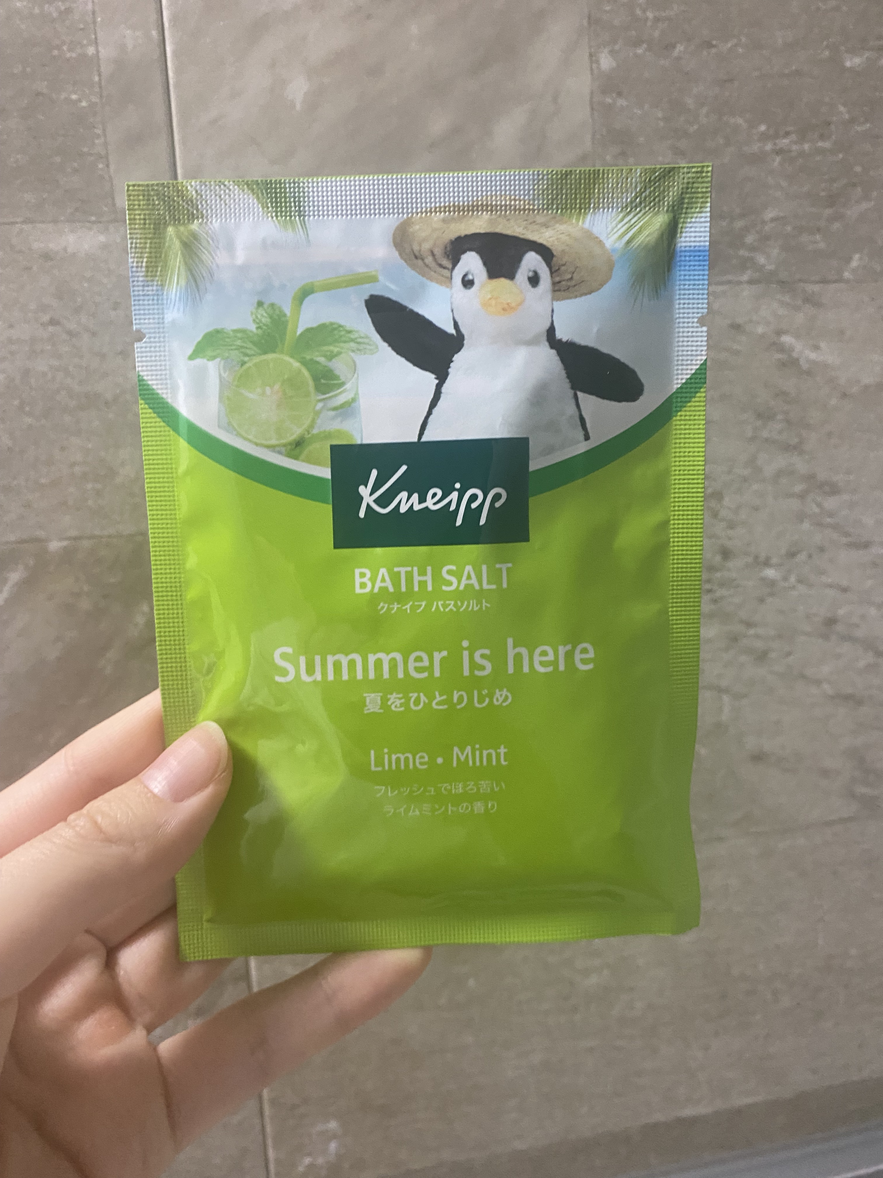 クナイプ バスソルト ライムミントの香り/クナイプ/無機塩系入浴剤を使ったクチコミ（1枚目）