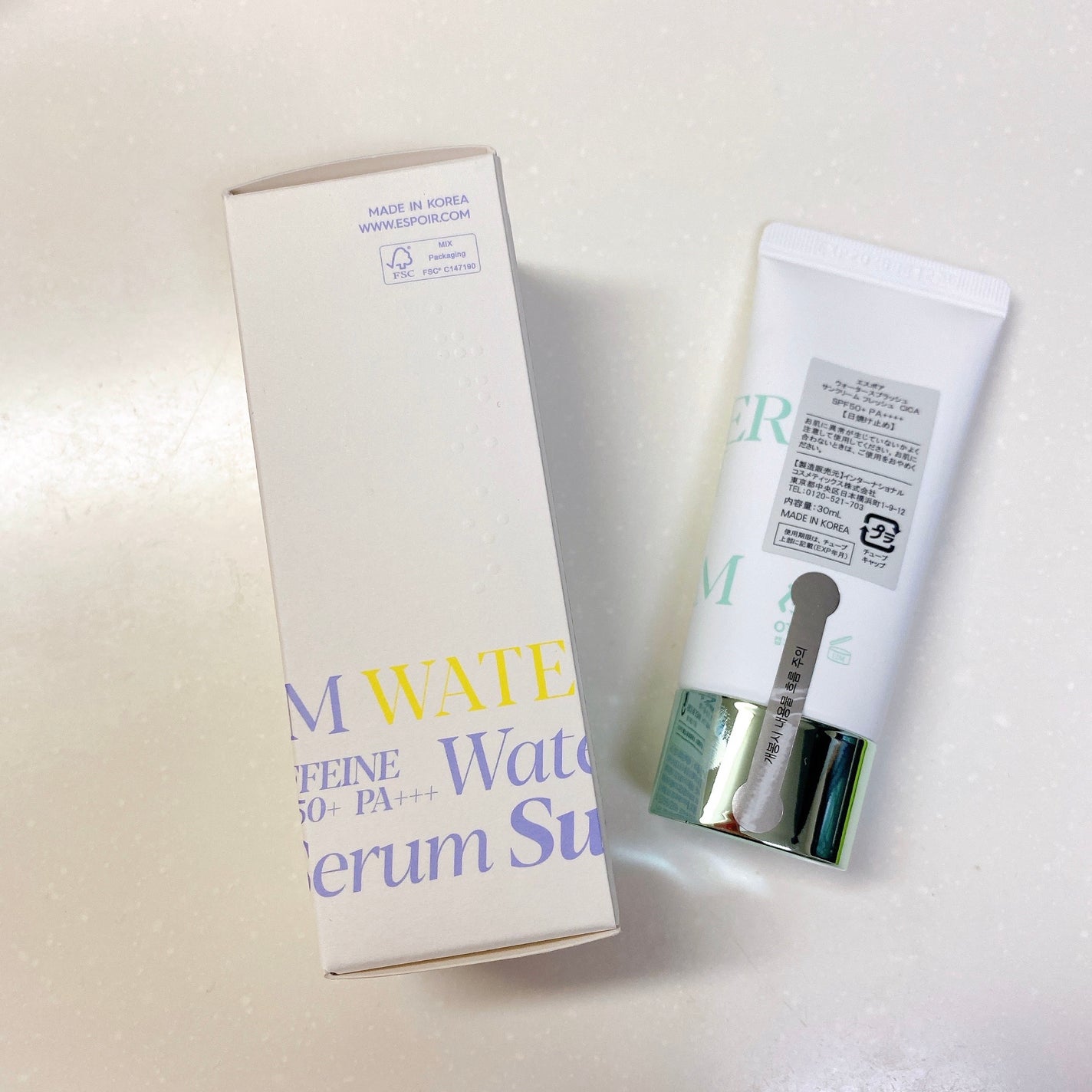 エスポア ウォータースプラッシュサンセラム/espoir/日焼け止めクリームを使ったクチコミ(4枚目)