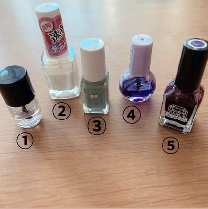 m a i on LIPS 「今日は紫陽花ネイルのやり方を紹介します!全部100均かプチプラ..」(4枚目)