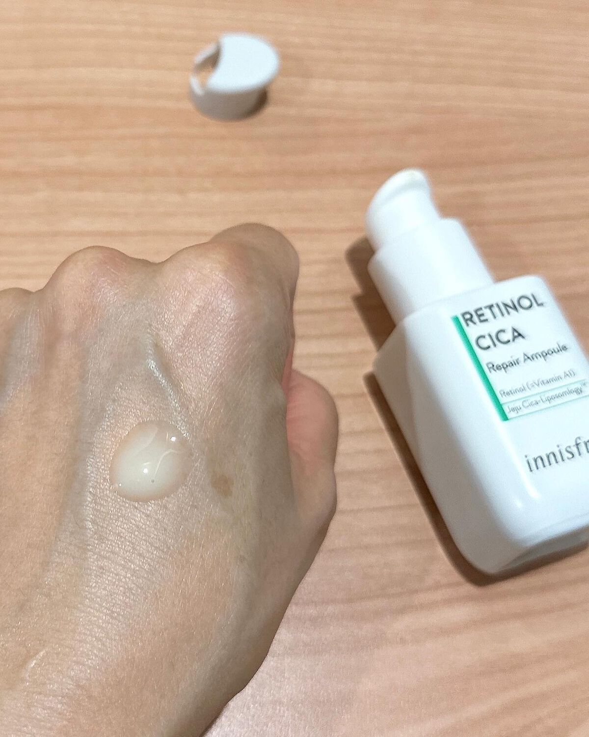 レチノール　シカ　リペア　セラム/innisfree/美容液を使ったクチコミ（3枚目）