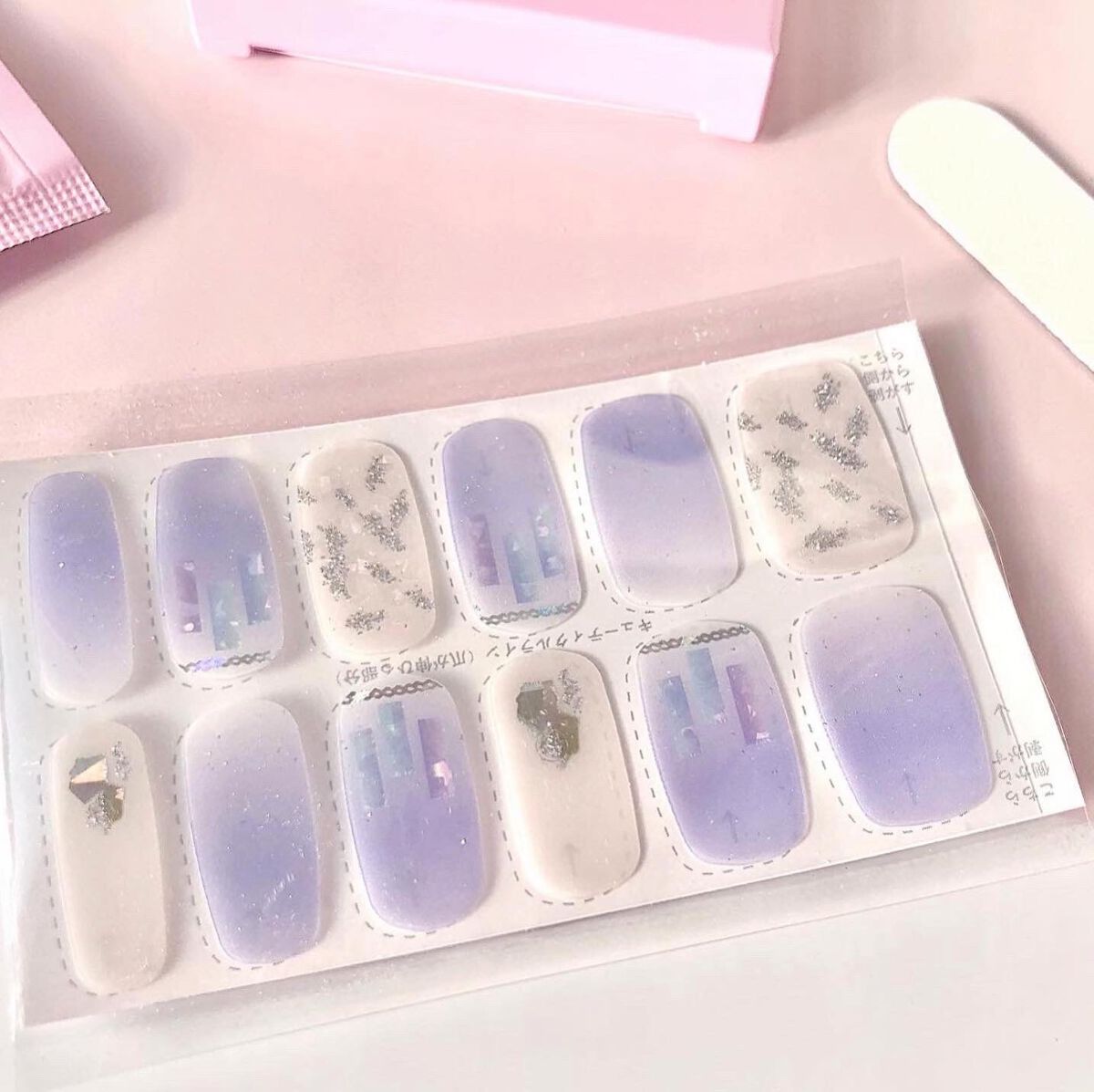 リアルジェルネイルシール エターナルアイス/BEAUTY AVENUE/ネイルシールを使ったクチコミ（1枚目）