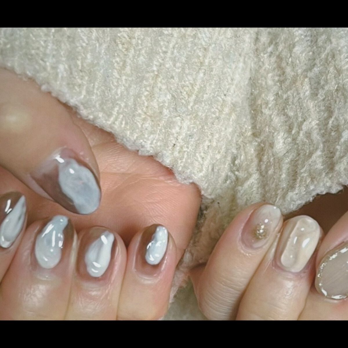 アイシングジェルネイル/セリア/ジェルネイルを使ったクチコミ（1枚目）