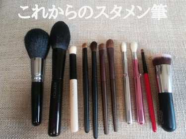 LUNASOL アイシャドウブラシ（S）Nのクチコミ「皆様、こんにちは！

今、届きました！

熊野筆達💕💕💕

皆様はメイクするとき、チップや、指.....」（1枚目）