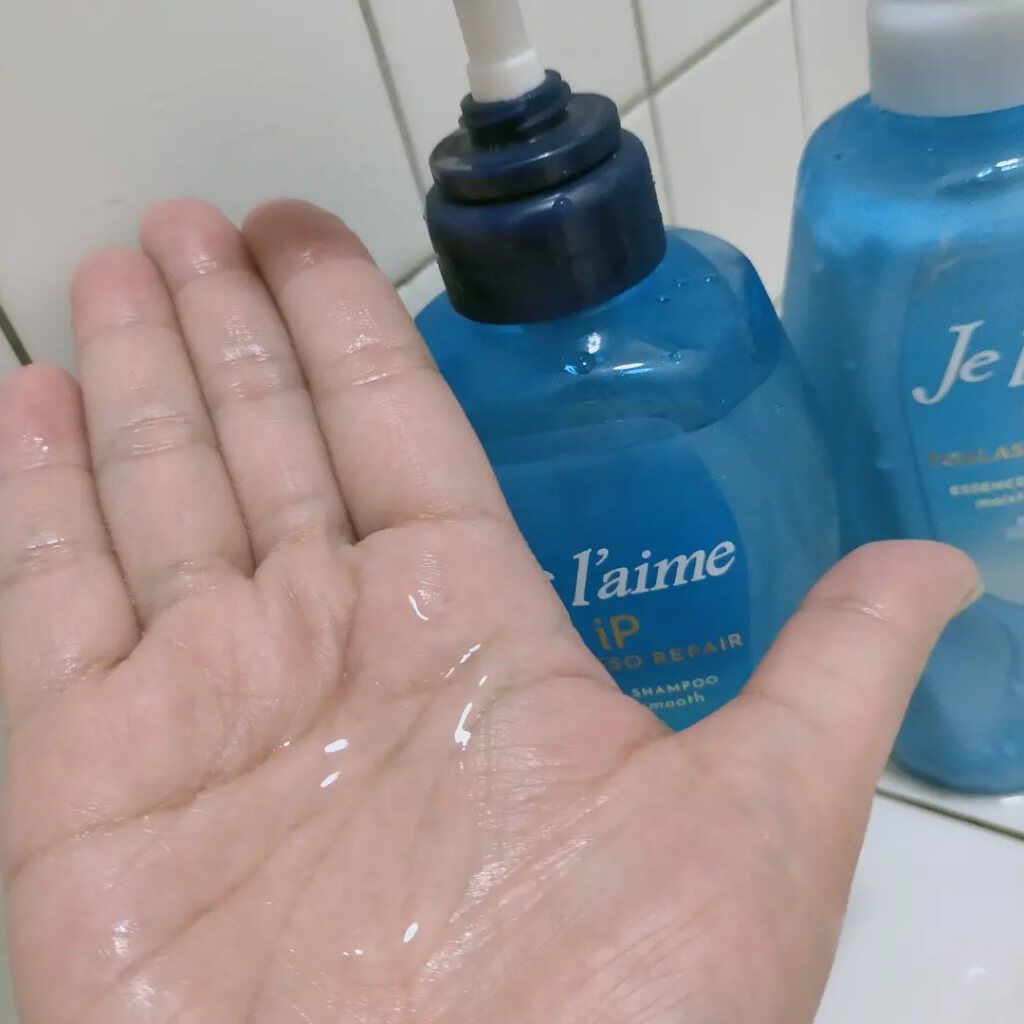 iP タラソリペア 補修美容液 シャンプー/トリートメント (モイスト＆スムース)/Je l'aime/市販シャンプーを使ったクチコミ（3枚目）