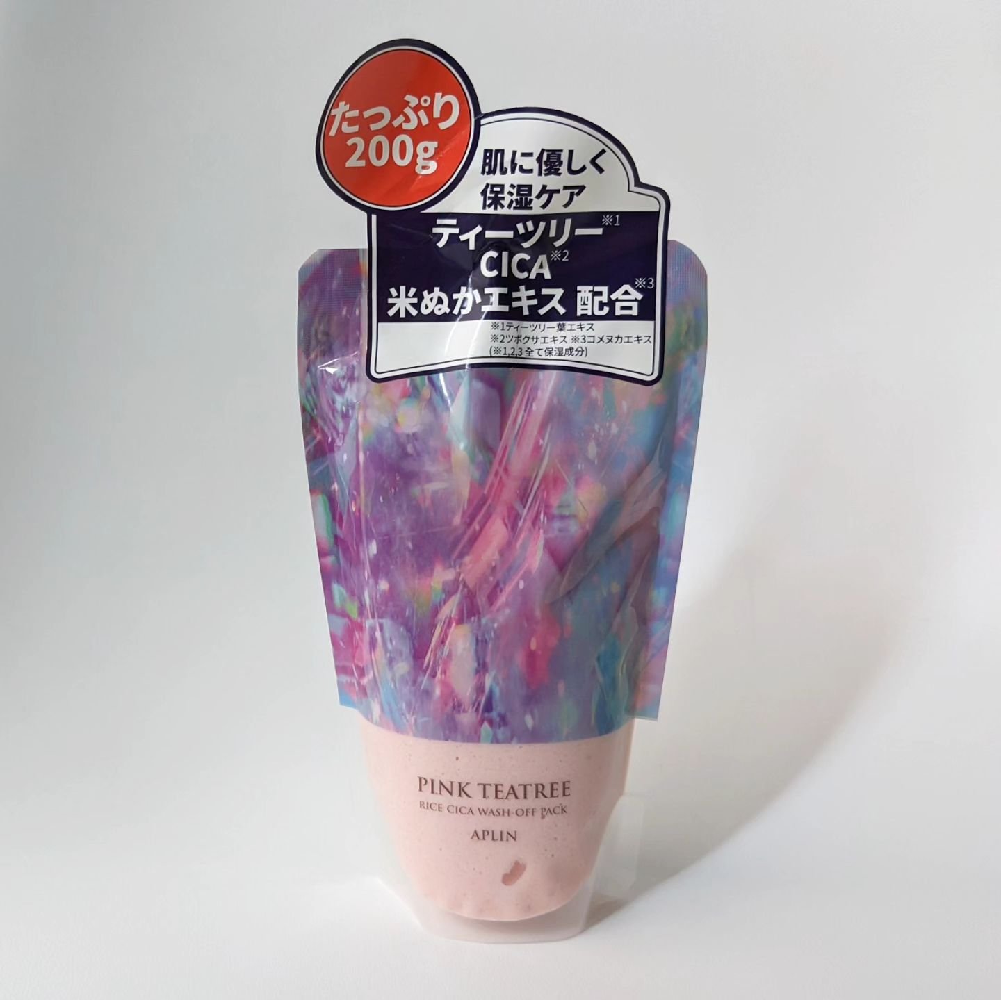ピンクティーツリーライスシカウォッシュオフパック/APLIN/洗い流すパック・マスクを使ったクチコミ（1枚目）