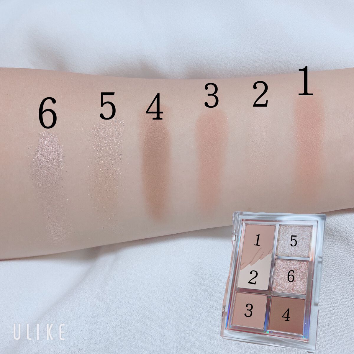 プロ アイパレット ミニ 04 FALLING IN NUDE/CLIO/アイシャドウパレットを使ったクチコミ（3枚目）