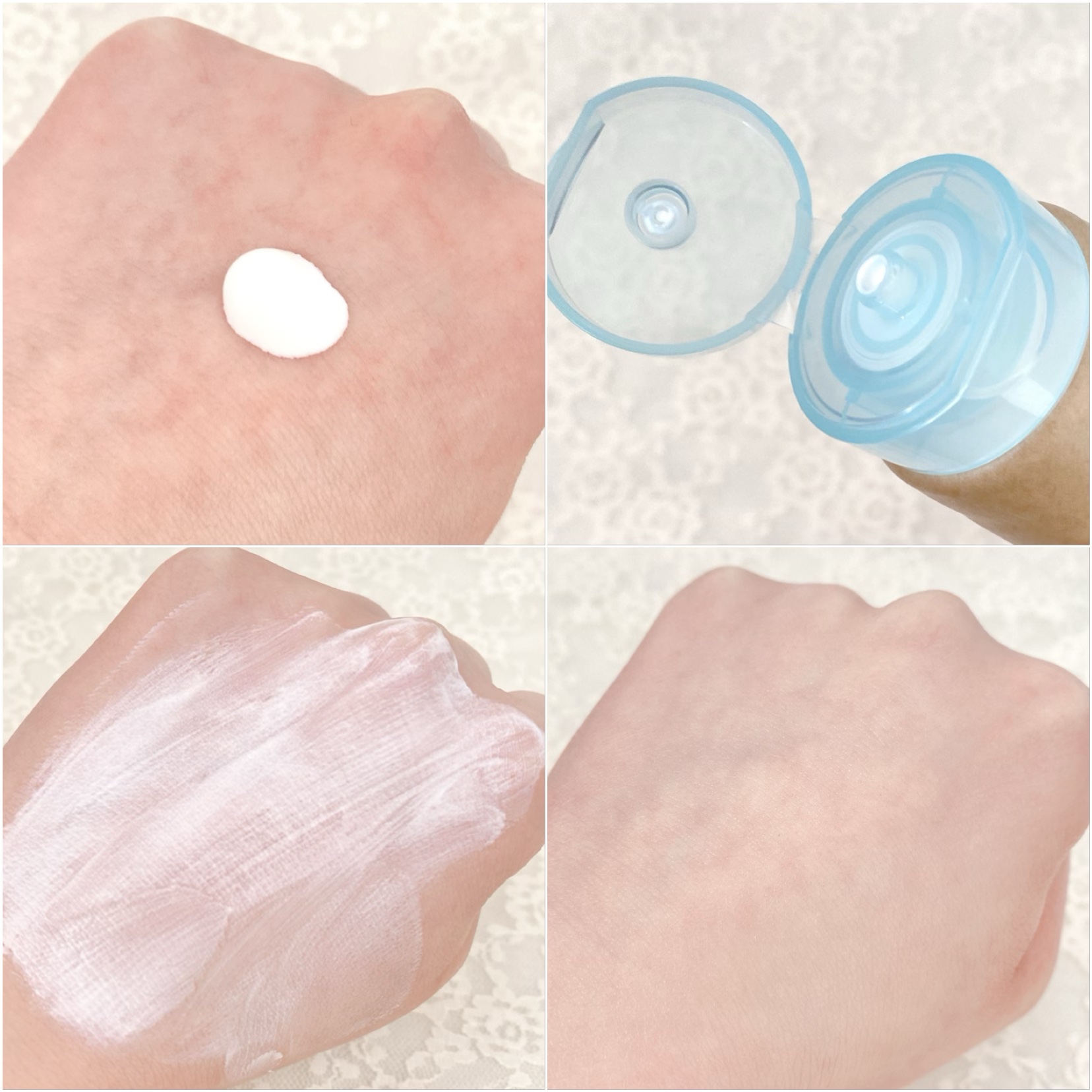 ビオレUV アクアリッチ ウォータリーホールドクリーム（水肌記憶UV）/ビオレ/日焼け止めクリームを使ったクチコミ（3枚目）