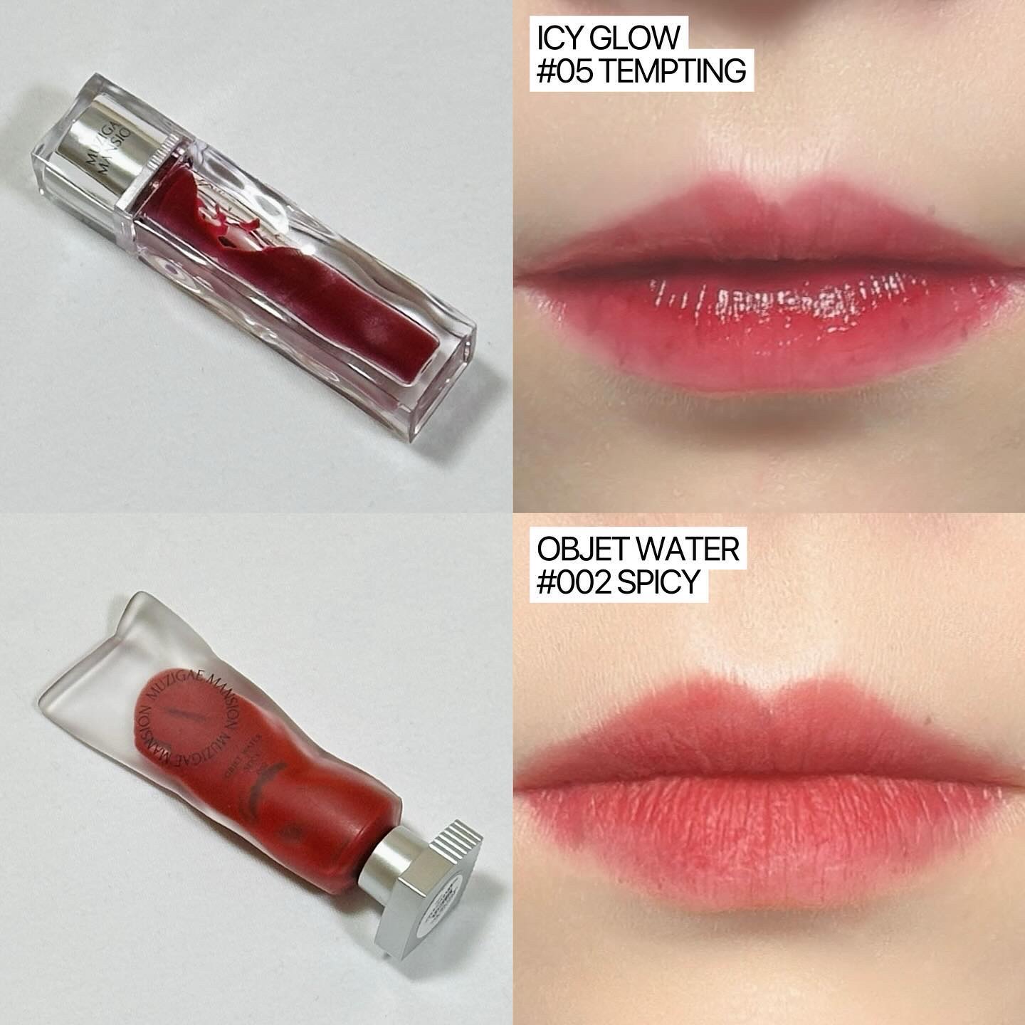 アイシーグロウティント 05 Tempting/MUZIGAE MANSION/口紅を使ったクチコミ（2枚目）