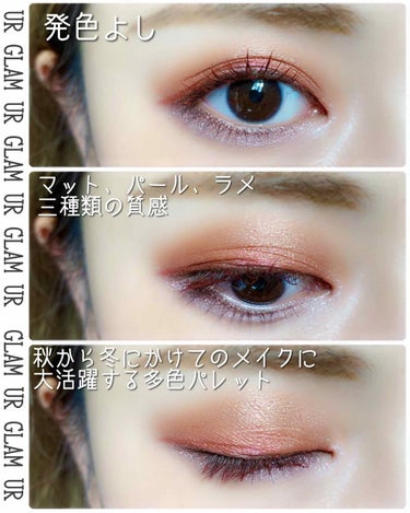 UR GLAM　BLOOMING EYE COLOR PALETTE/U R GLAM/パウダーアイシャドウを使ったクチコミ（3枚目）