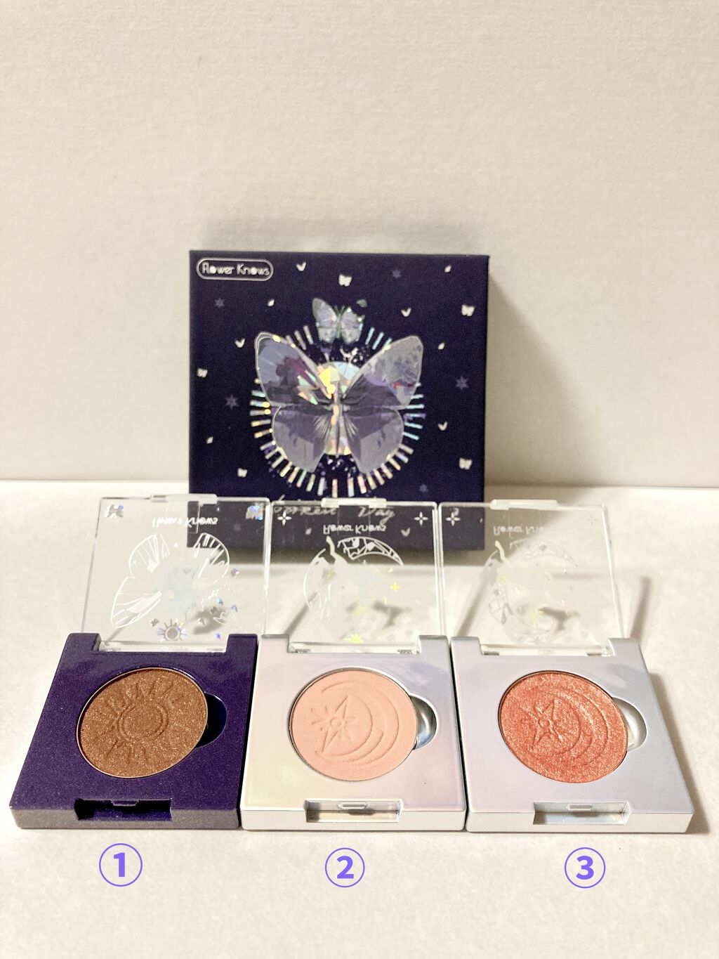 白夜と極夜シリーズシングルアイシャドウ 少女/FlowerKnows/単色アイシャドウを使ったクチコミ（2枚目）