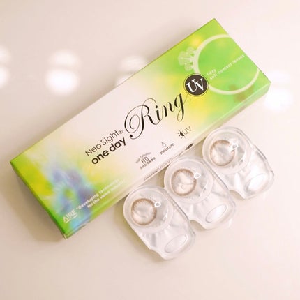 ネオサイトワンデー リングUV/Aire/ワンデー(1DAY)カラコンを使ったクチコミ(3枚目)