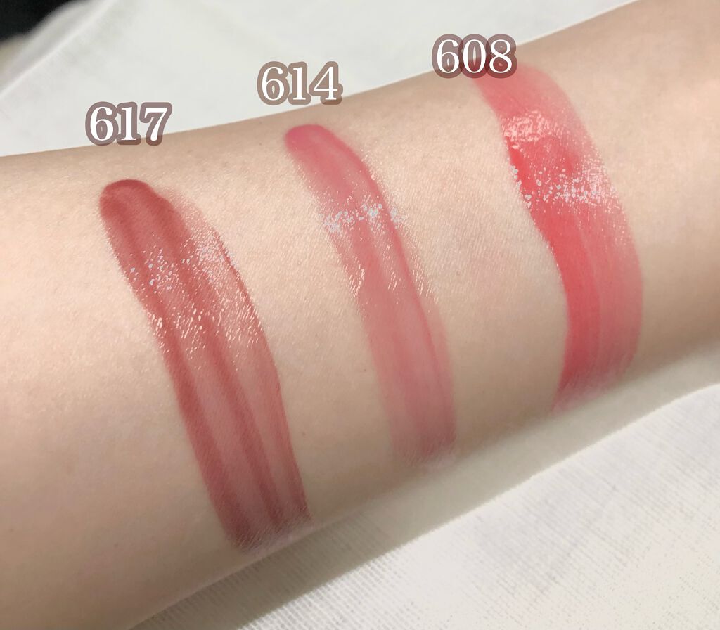 ルージュ ピュールクチュール ヴェルニ ウォーターステイン 608 フロ ド フューシャ/YVES SAINT LAURENT BEAUTE/口紅を使ったクチコミ（2枚目）