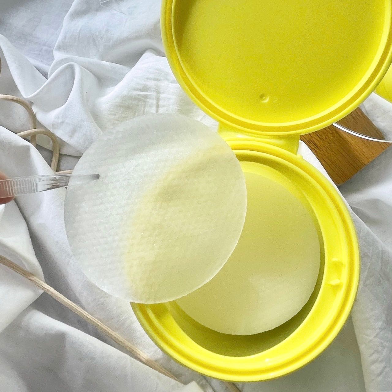 グリーンタンジェリン ビタCダークスポットケアパッド/goodal/トナーパッドを使ったクチコミ（2枚目）