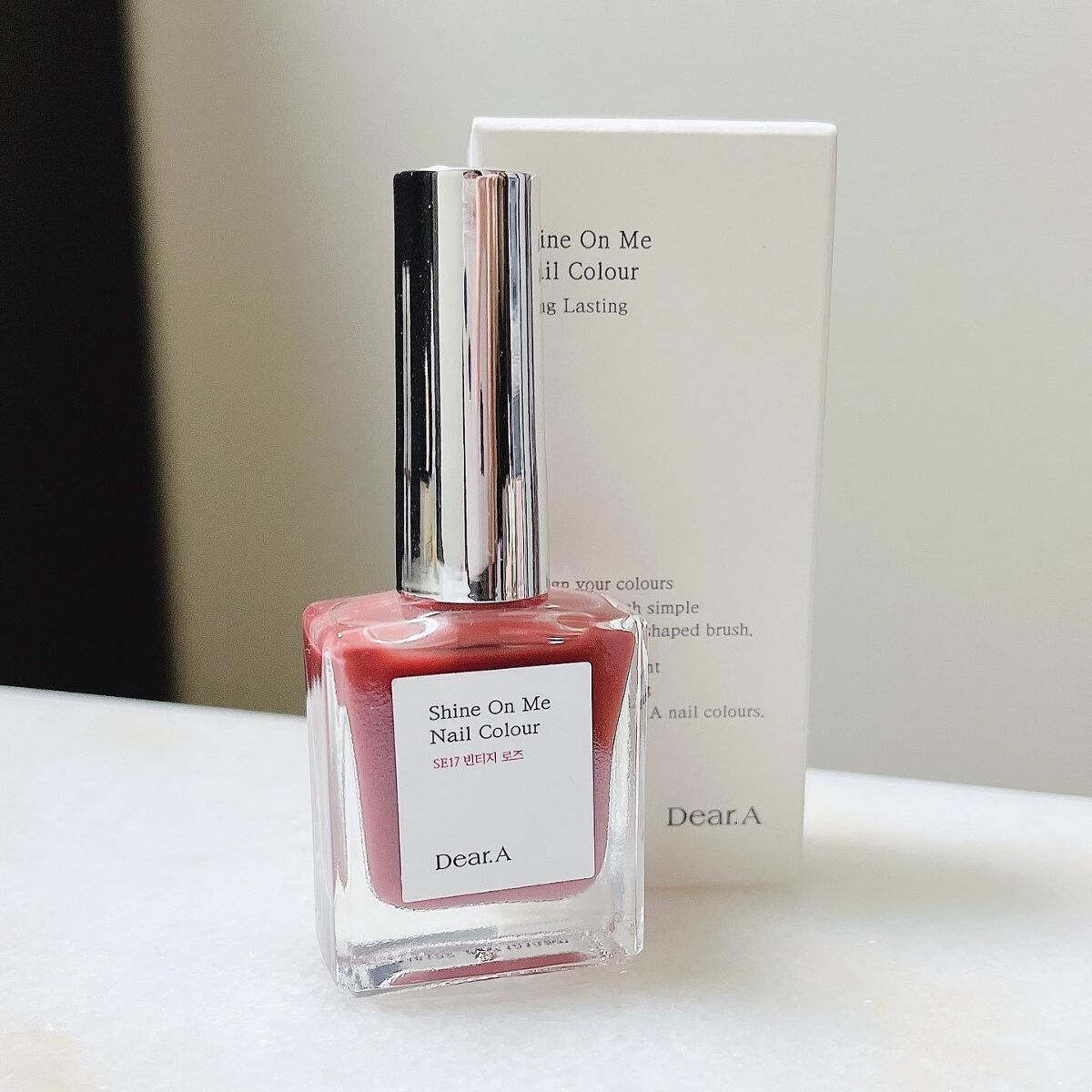 シャインオンミーネイルカラー SE17.ヴィンテージローズ/Dear.A/マニキュアを使ったクチコミ（2枚目）