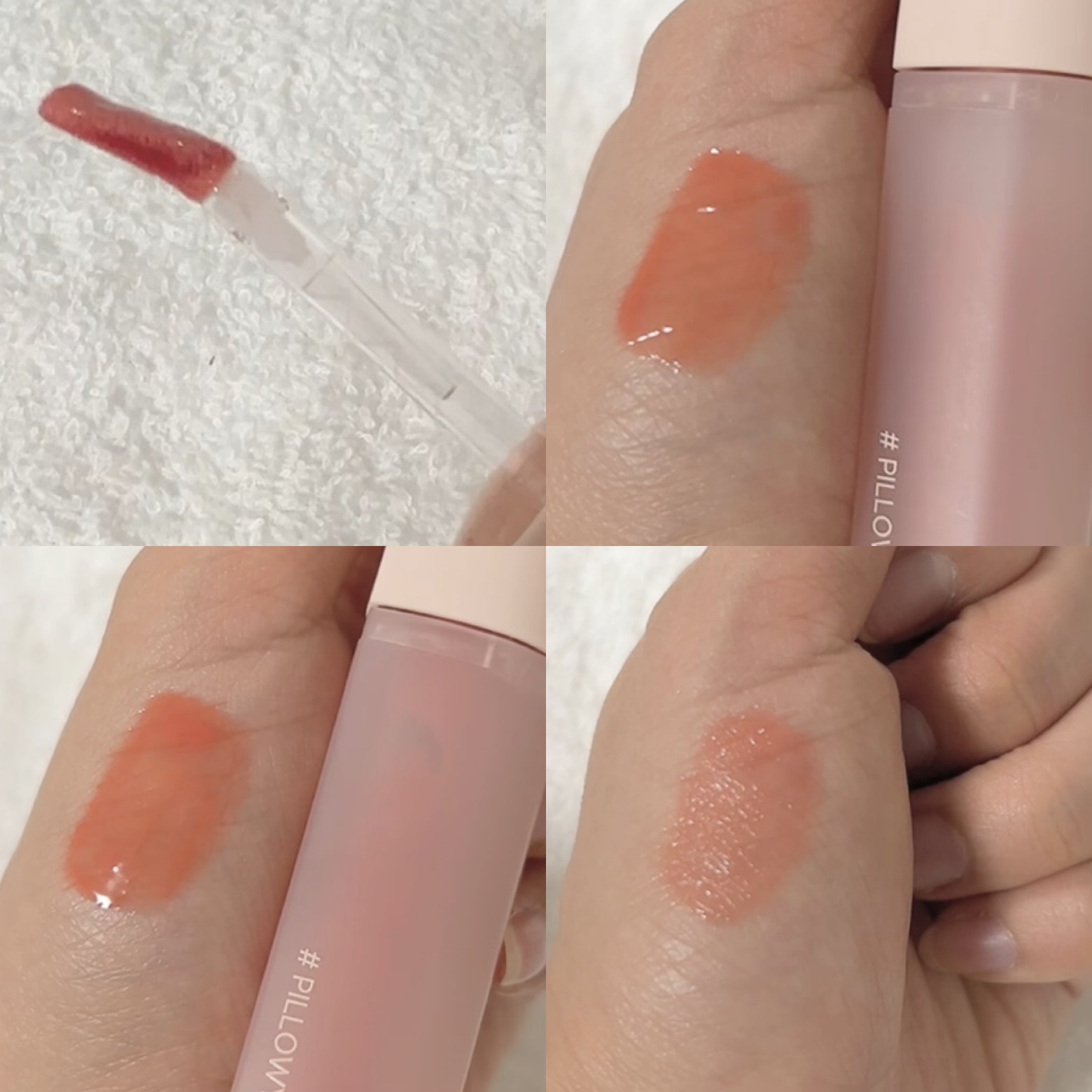 ハートクラッシュ ベアグレイズティント 03 ピロウィ(PILLOWY)/HOLIKA HOLIKA/リップティントを使ったクチコミ（2枚目）