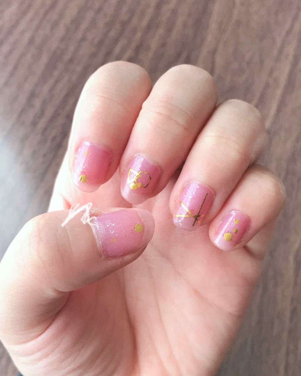 ネイルシール/Qoo10/ネイルシールを使ったクチコミ（1枚目）