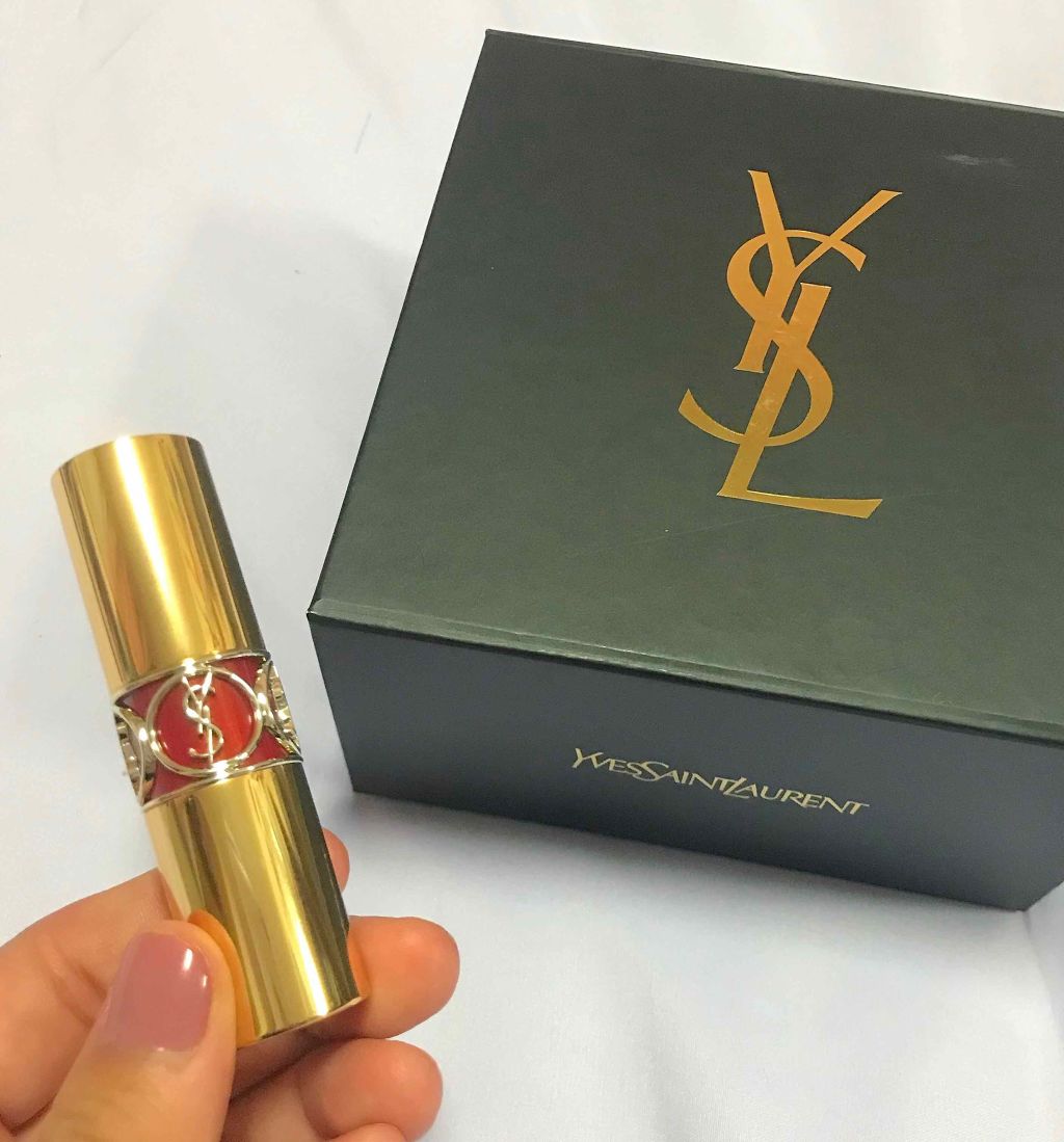 ルージュ ヴォリュプテ シャイン/YVES SAINT LAURENT BEAUTE/口紅を使ったクチコミ(1枚目)