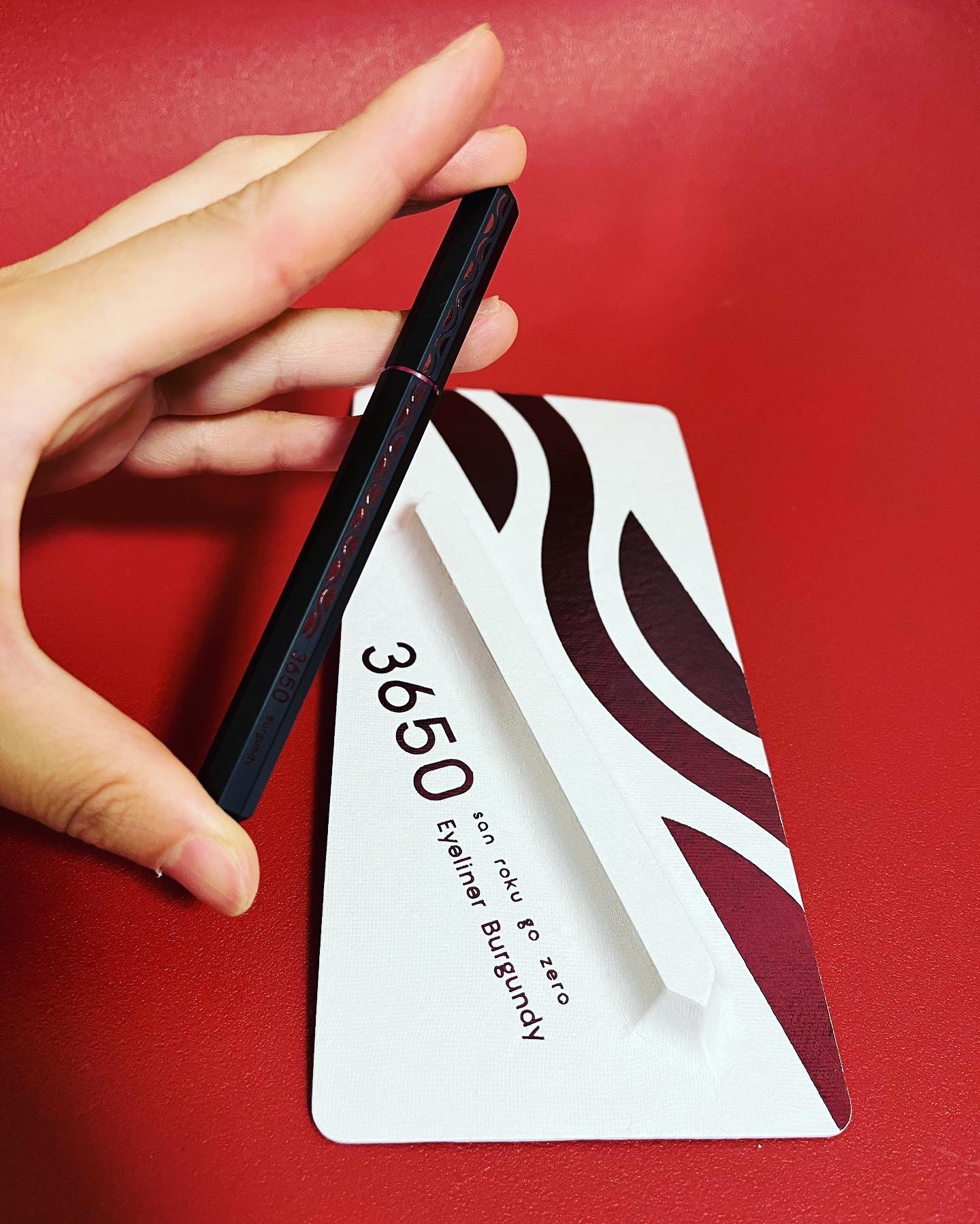 リキッドアイライナー  バーガンディー(Burgundy)/3650/リキッドアイライナーを使ったクチコミ（1枚目）