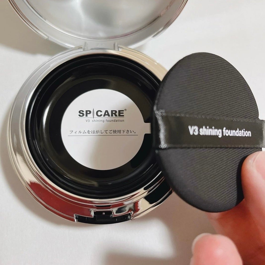 V3シャイニングファンデーション/SPICARE/クッションファンデーションを使ったクチコミ(3枚目)