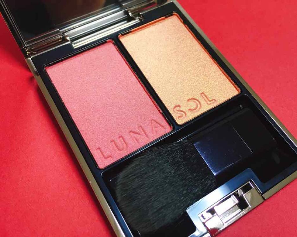 カラーリンググレイズ/LUNASOL/パウダーチークを使ったクチコミ（1枚目）