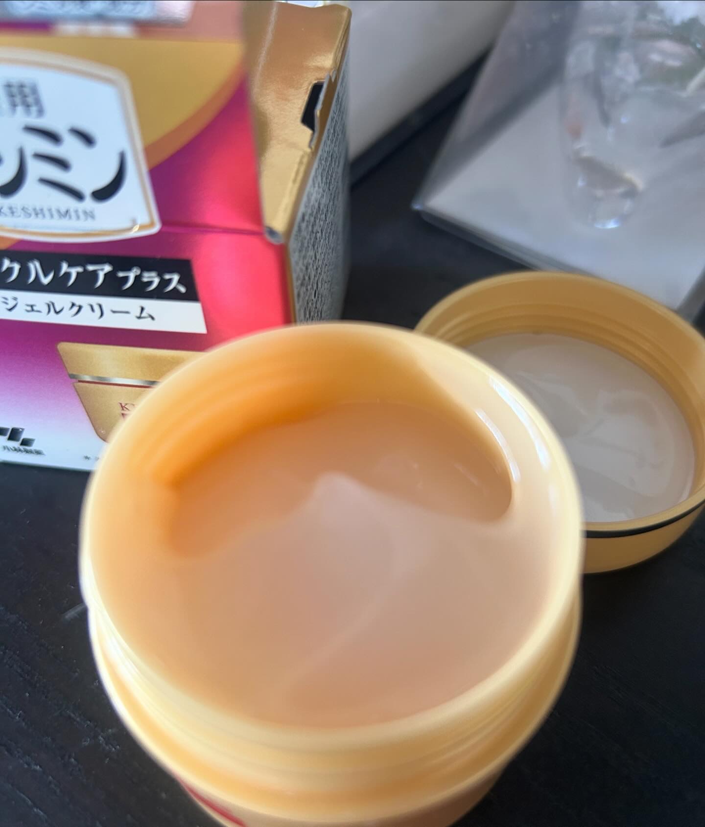 リンクルケアプラスジェルクリーム/ケシミン/フェイスクリームを使ったクチコミ（3枚目）