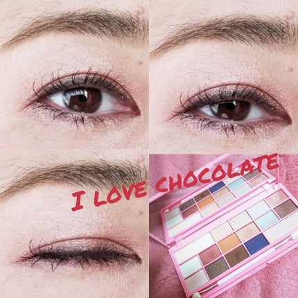 アイラブチョコレート/MAKEUP REVOLUTION/アイシャドウパレットを使ったクチコミ(1枚目)