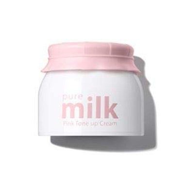 the SAEM pure milk Pink Tone up Cream