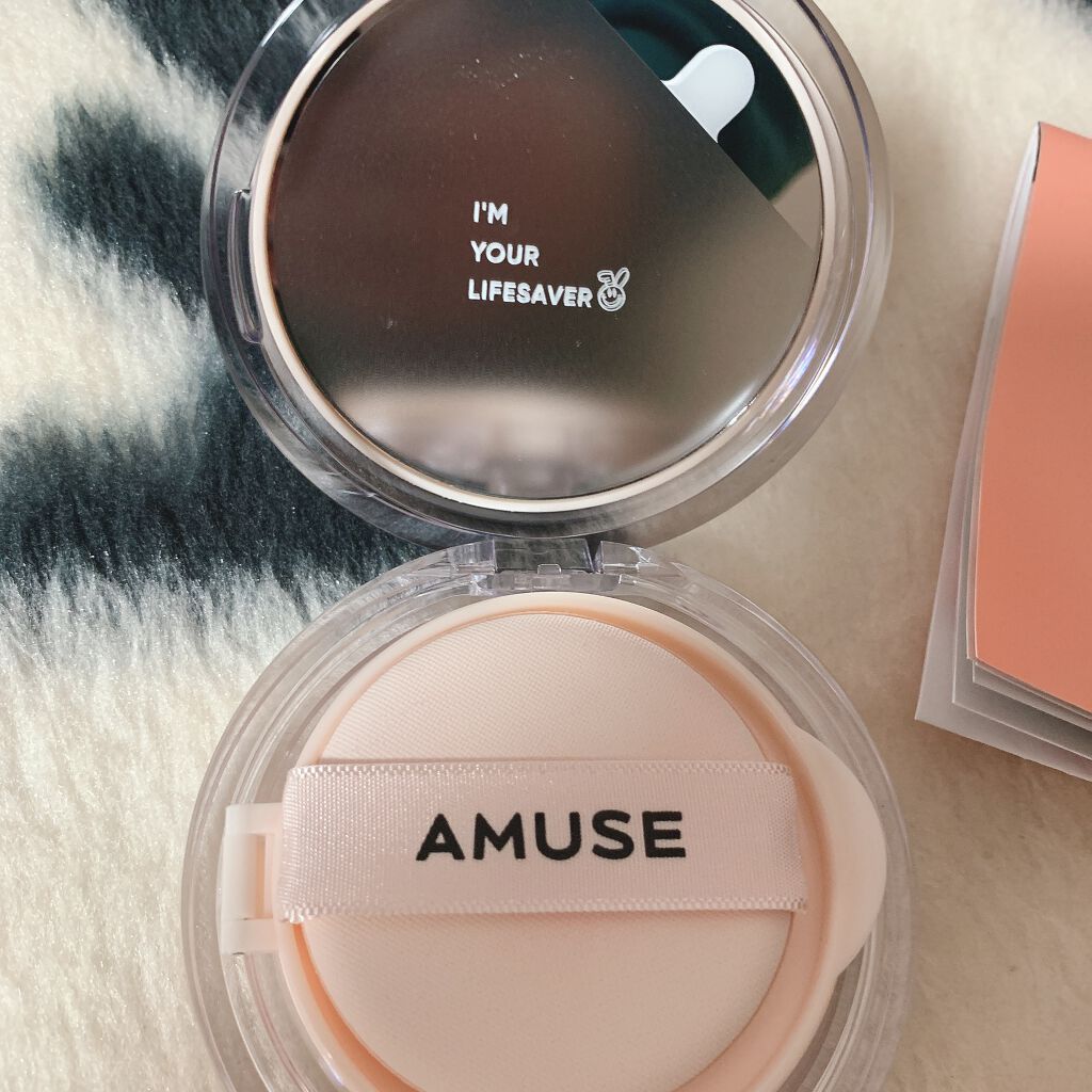 スキンチューンヴィーガンカバークッション/AMUSE/クッションファンデーションを使ったクチコミ(3枚目)