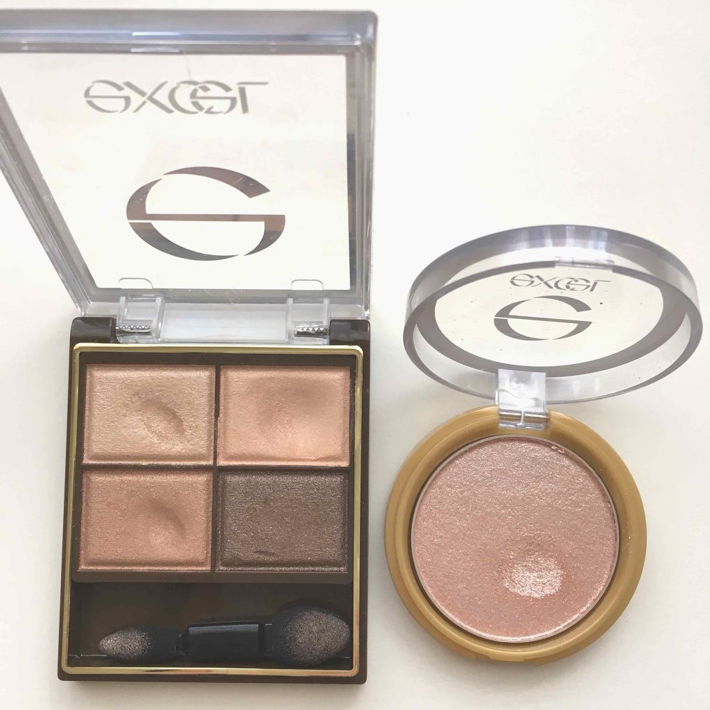 シャイニーシャドウ N/excel/単色アイシャドウを使ったクチコミ（1枚目）