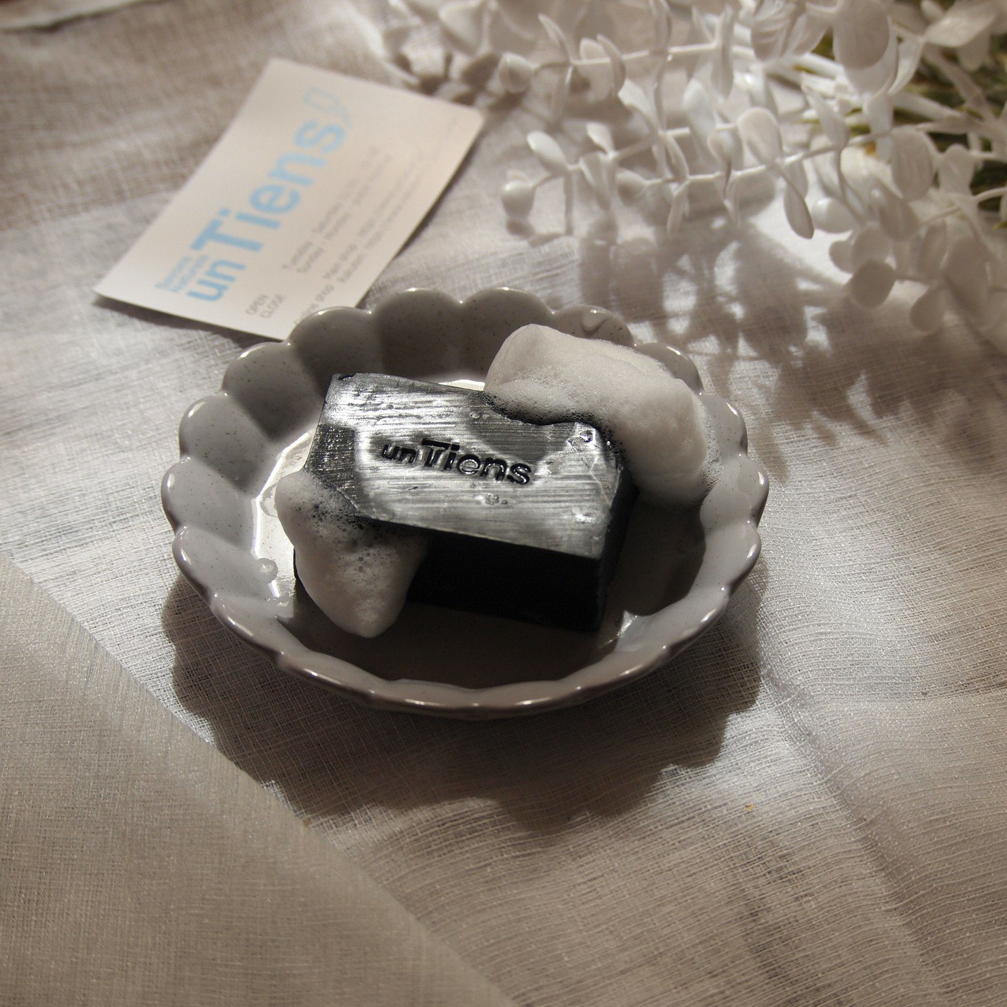 手作り洗顔石鹸 アンティアン プリンセス オブ ソープ 「漆黒」(竹炭入り)/アンティアン/洗顔石鹸を使ったクチコミ（3枚目）