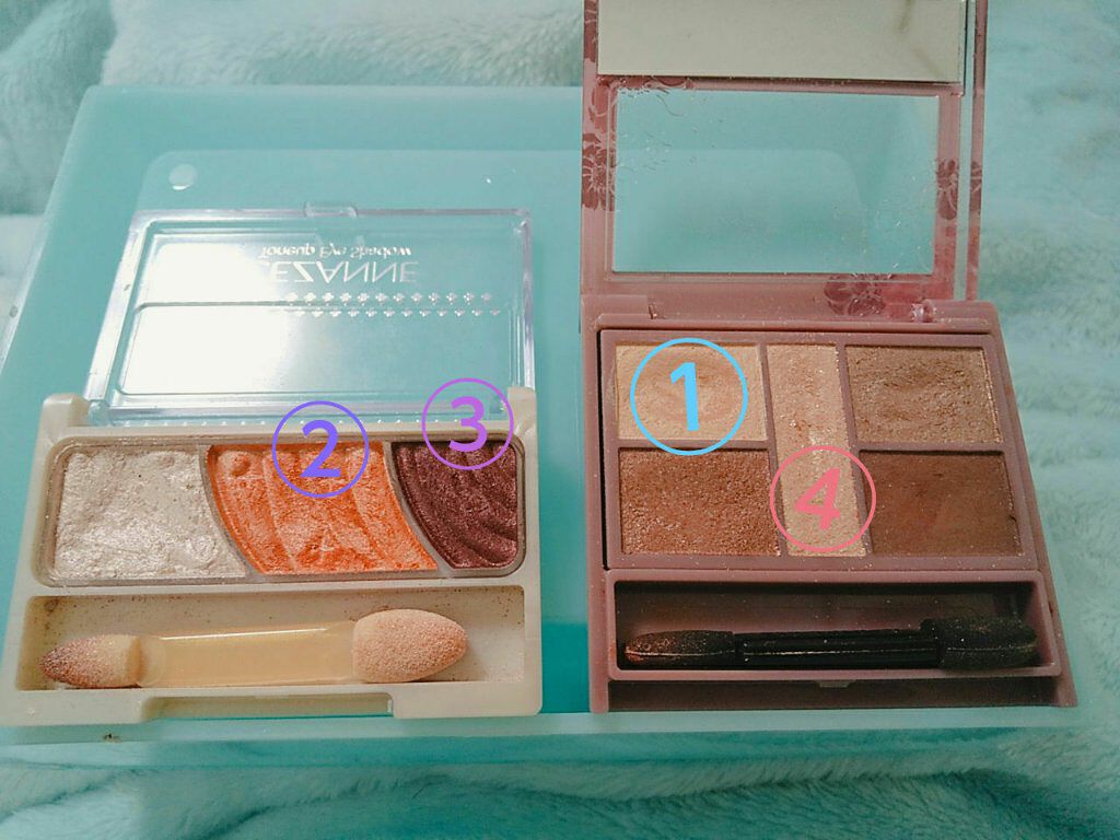 トーンアップアイシャドウ/CEZANNE/アイシャドウパレットを使ったクチコミ（3枚目）