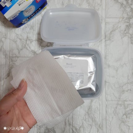 ビオレさらさらパウダーシート 薬用デオドラント 無香料 /ビオレ/ボディシートを使ったクチコミ(5枚目)