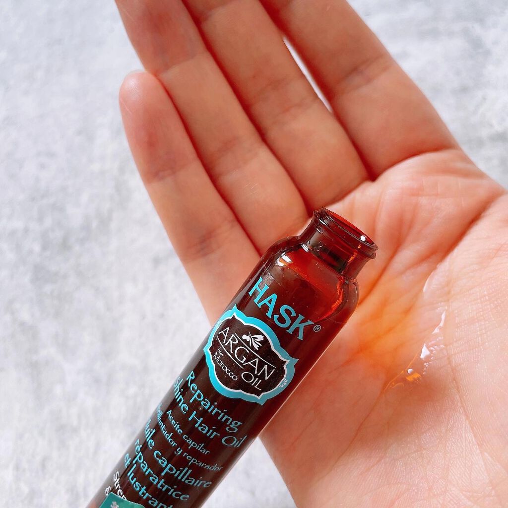 アルガンオイルダメージケアシャインヘアオイル/HASK/ヘアオイルを使ったクチコミ(3枚目)