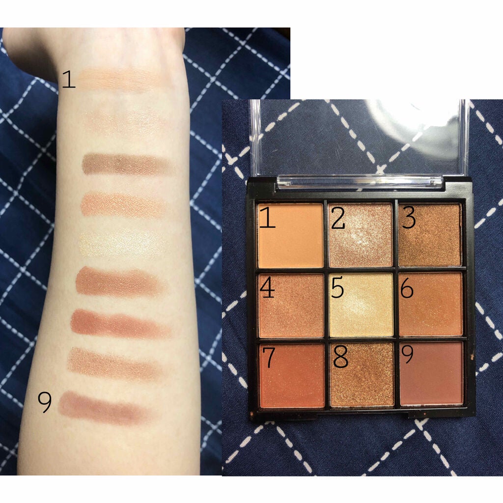 UR GLAM BLOOMING EYE COLOR PALETTE/U R GLAM/アイシャドウパレットを使ったクチコミ(2枚目)