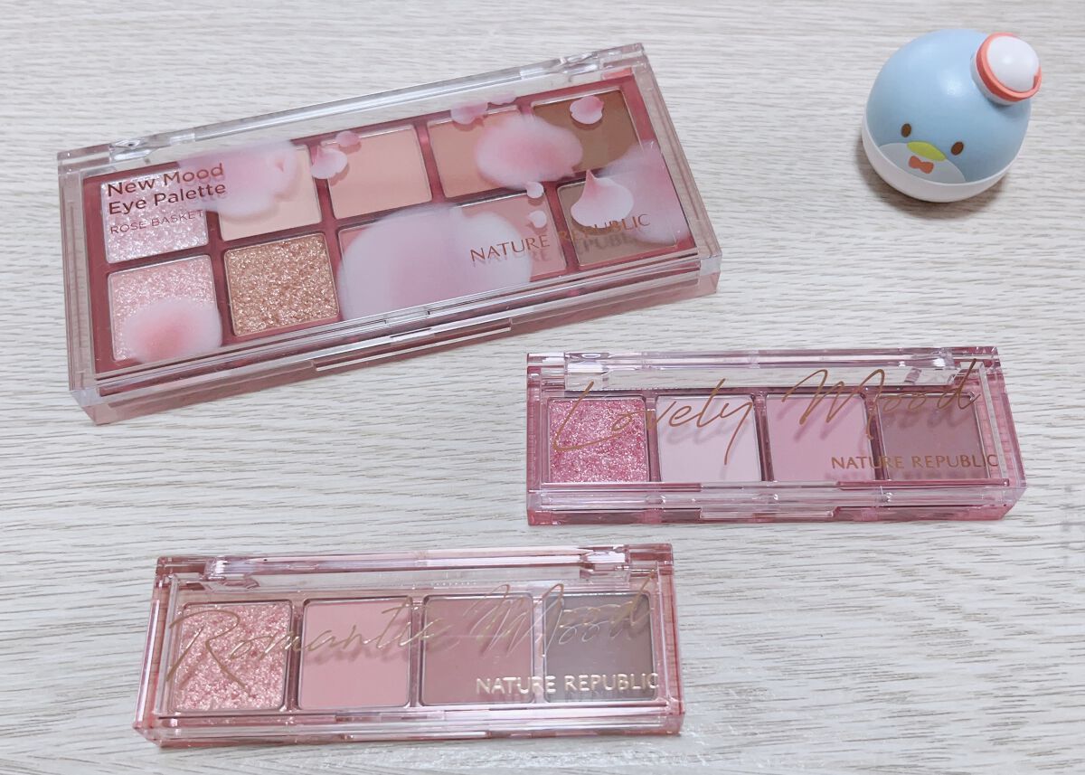 デイリーベーシックパレット ピーチピンク/ネイチャーリパブリック/アイシャドウパレットを使ったクチコミ（1枚目）