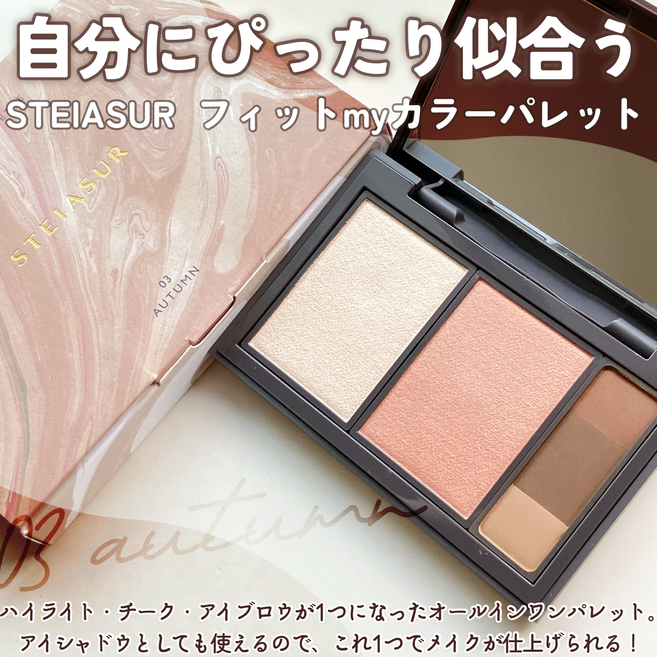 フィット my カラーパレット/STEIASUR（ステイアシュール）/マルチパレットを使ったクチコミ（2枚目）