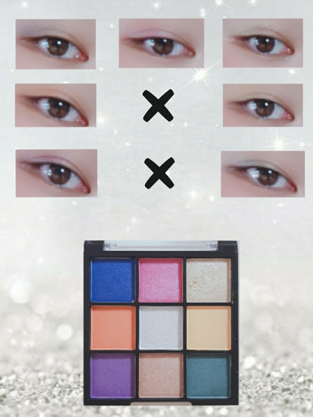 UR GLAM　BLOOMING EYE COLOR PALETTE/U R GLAM/アイシャドウパレットを使ったクチコミ（2枚目）