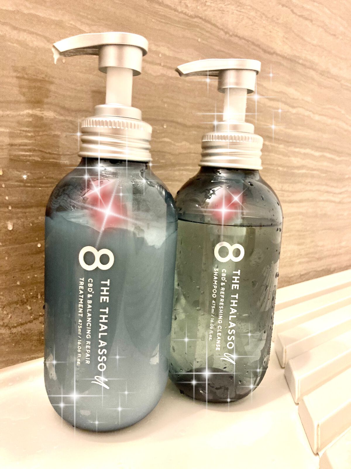 エイトザタラソ ユー CBD＆リフレッシング クレンズ 美容液シャンプー／CBD＆バランシング ダメージリペア 美容液ヘアトリートメント/エイトザタラソ/市販シャンプーを使ったクチコミ（2枚目）