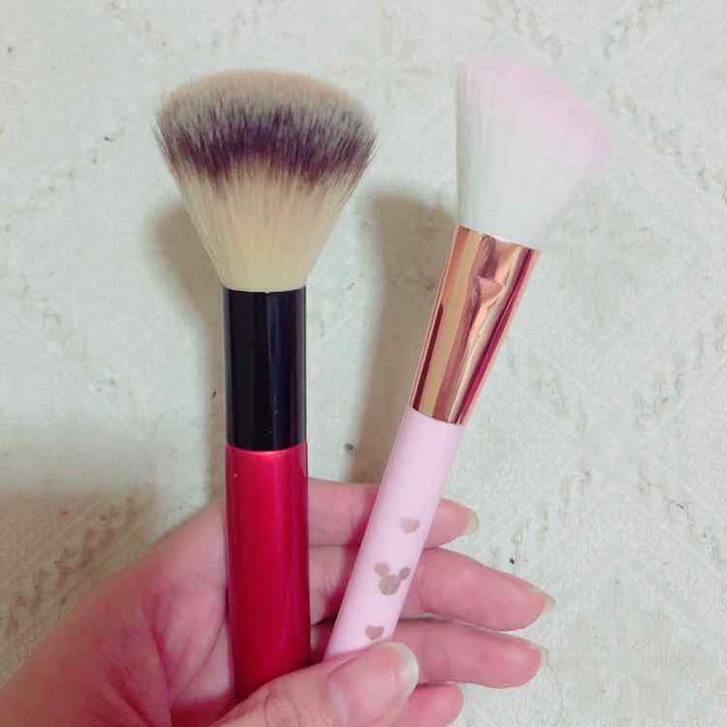 ごくふわっ ミッキーブラシ/DAISO/メイクブラシを使ったクチコミ（1枚目）