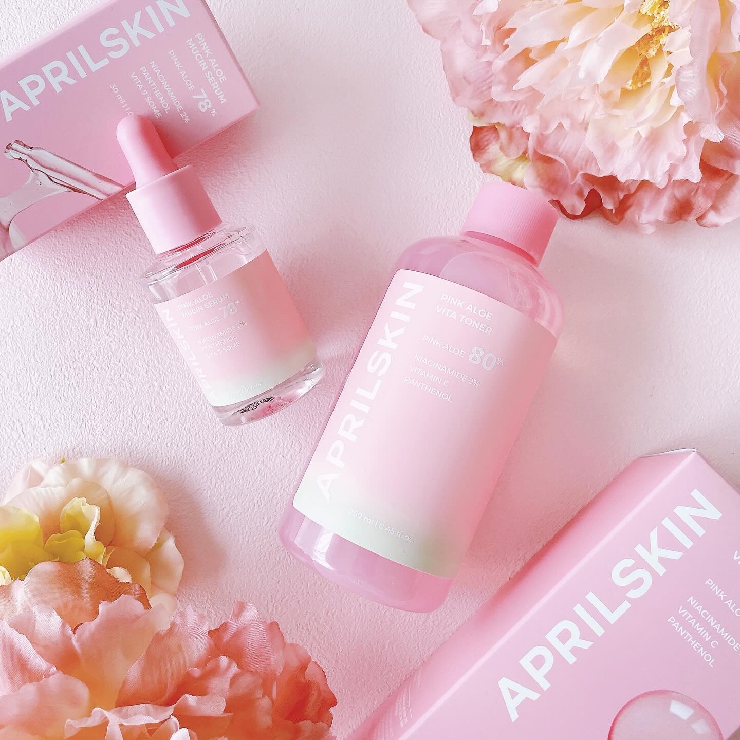 ピンクアロエムチンセラム/APRILSKIN/美容液を使ったクチコミ（2枚目）