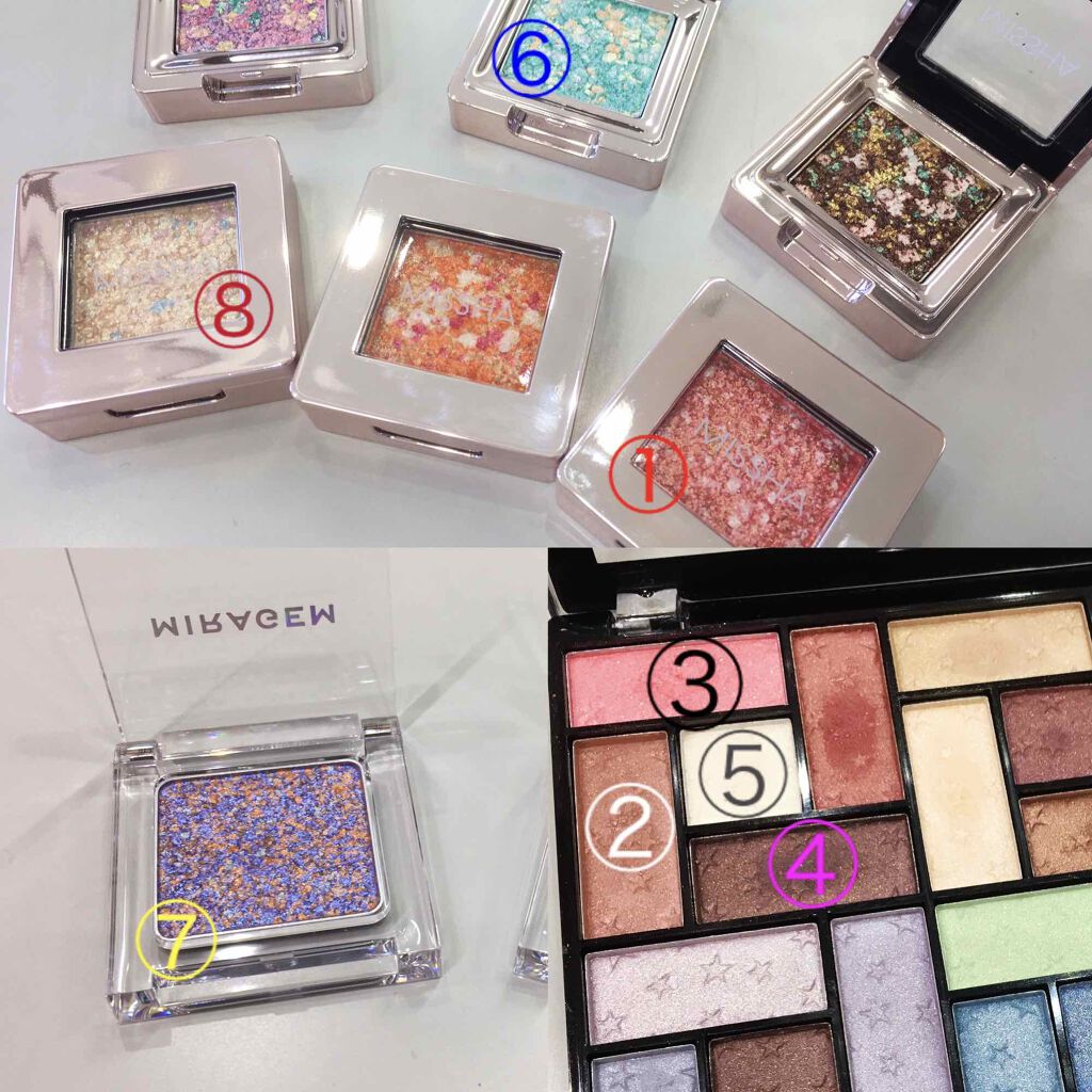 グリッタースプリンクルアイズ 02 ユニコーンドリーム/MIRAGEM/グリッターを使ったクチコミ（2枚目）