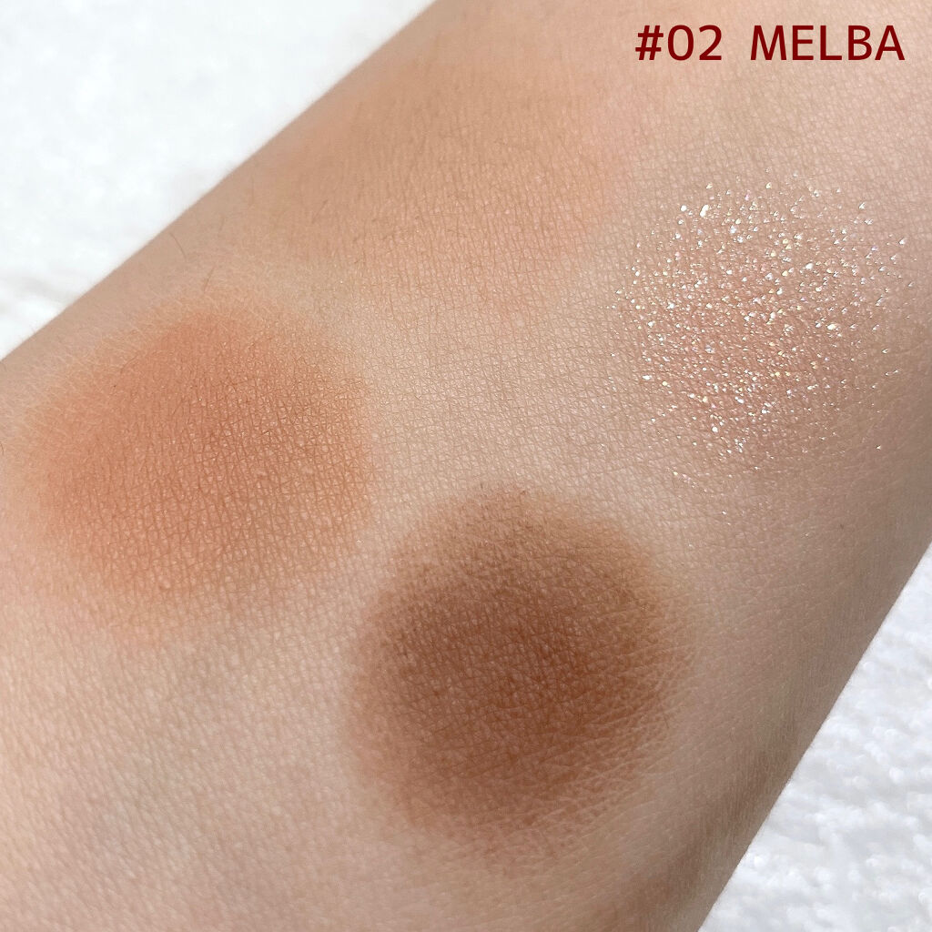 ホリカホリカ マイフェイブシャドウパレット（4カラー） #02 MELBA/HOLIKA HOLIKA/アイシャドウパレットを使ったクチコミ（2枚目）