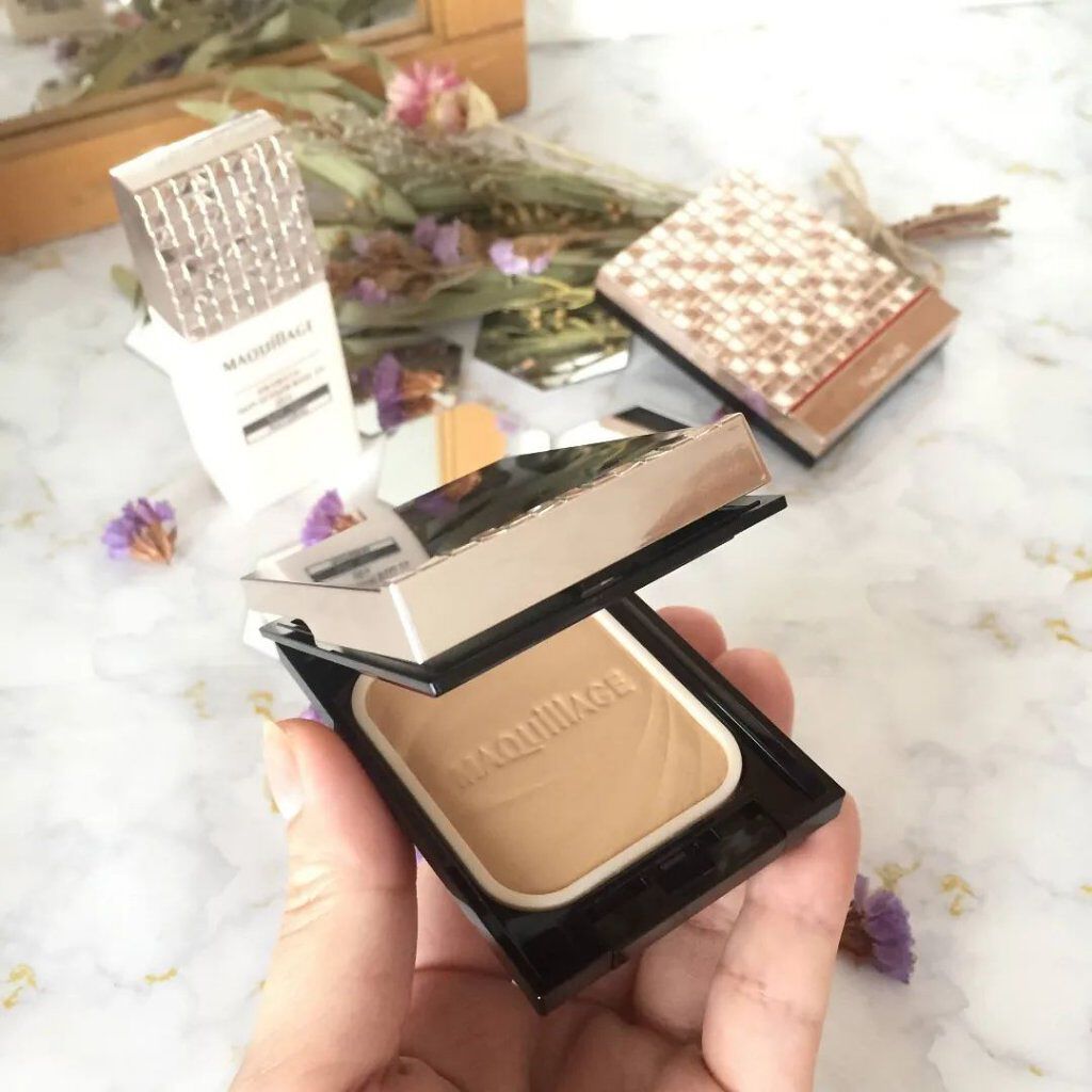 ドラマティックパウダリー EX/マキアージュ/パウダーファンデーションを使ったクチコミ（3枚目）