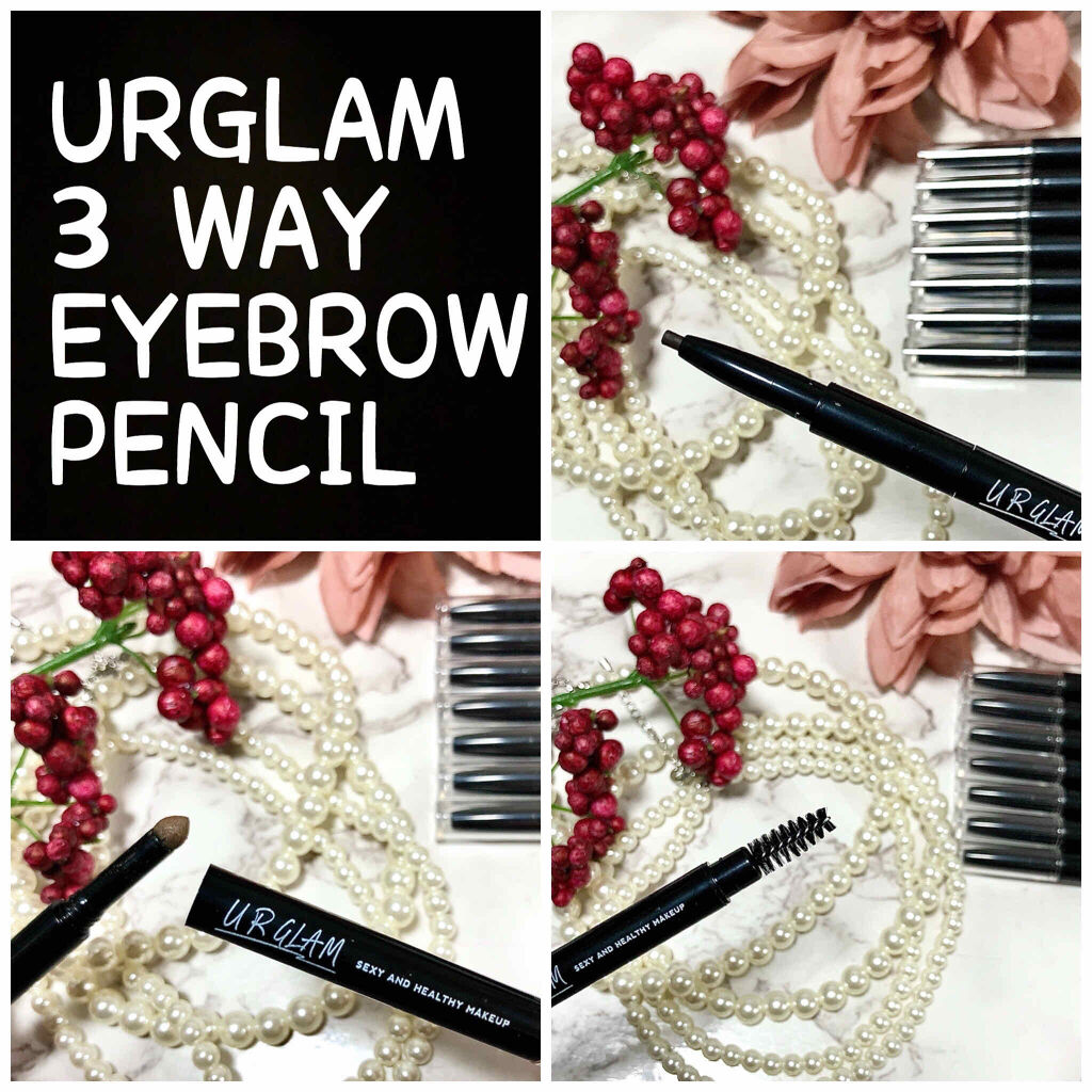 UR GLAM　3WAY EYEBROW PENCIL（3WAYアイブロウペンシル） ソフトブラウン/U R GLAM/アイブロウペンシルを使ったクチコミ（2枚目）