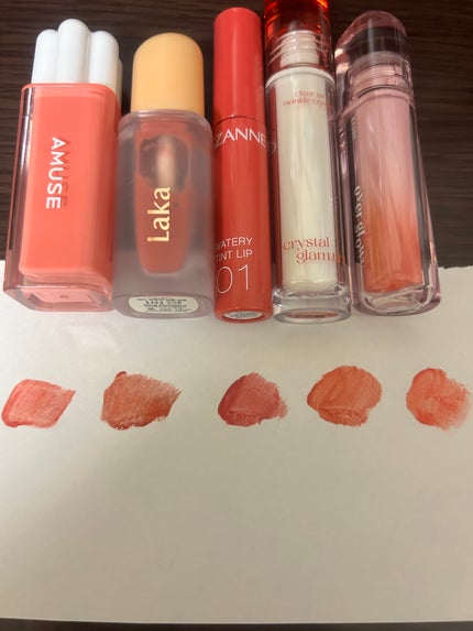 クリスタル グラム ティント 09 BARE PEACH/CLIO/リップティントを使ったクチコミ(2枚目)