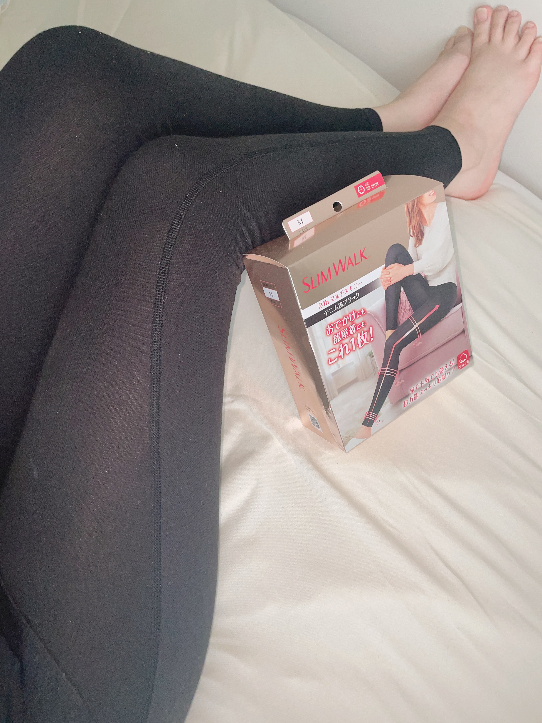 スリムウォーク 24h マルチスキニー デニム風/SLIMWALK/着圧ソックス・レギンスを使ったクチコミ（1枚目）