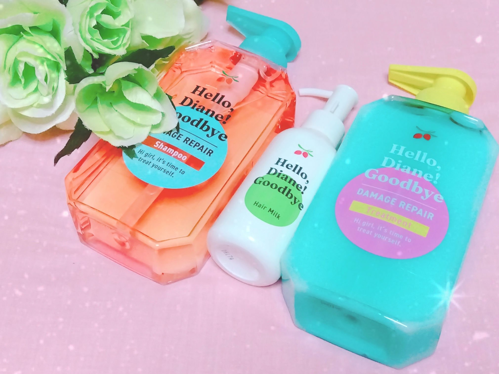 ハローダイアン グッバイ ダメージリペア シャンプー/トリートメント/ダイアン/市販シャンプーを使ったクチコミ（1枚目）