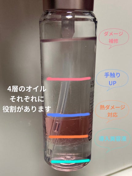 THE PREMIUM 4Xシャインシェイク美容液オイル/いち髪/ヘアオイルを使ったクチコミ(2枚目)