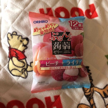 オリヒロ 蒟蒻ゼリーのクチコミ「ぷるんと蒟蒻ゼリースーパーで買ってみた✨
他にもあったけど今回は2種類の味が入っているのを購入.....」（1枚目）